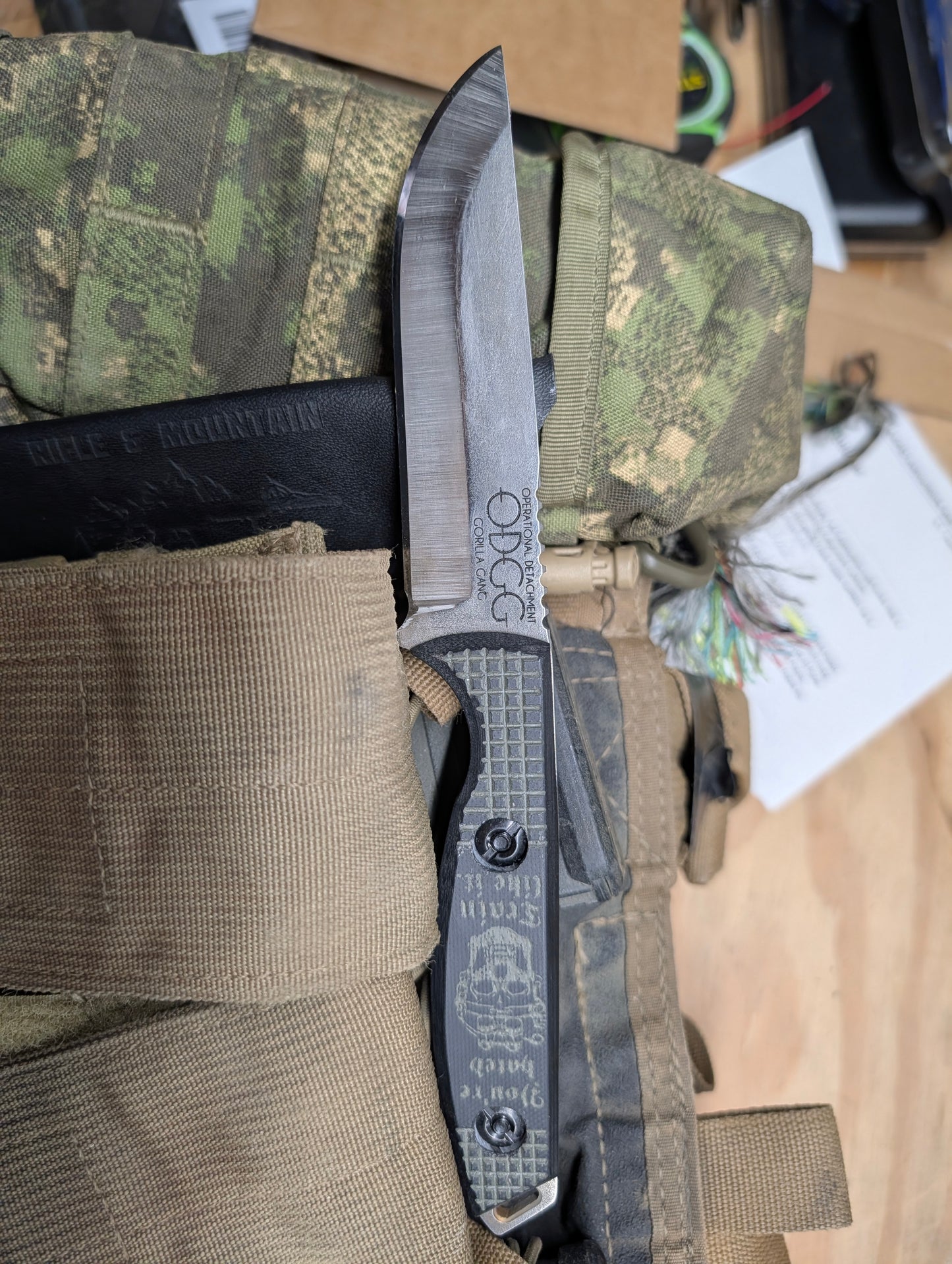 Prototype Bushcraft knife made in usa