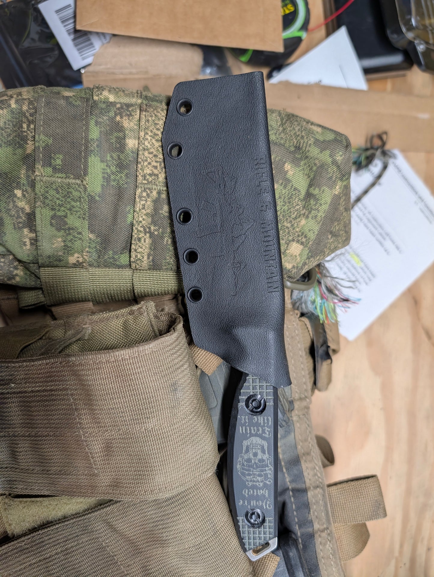 Prototype Bushcraft knife made in usa