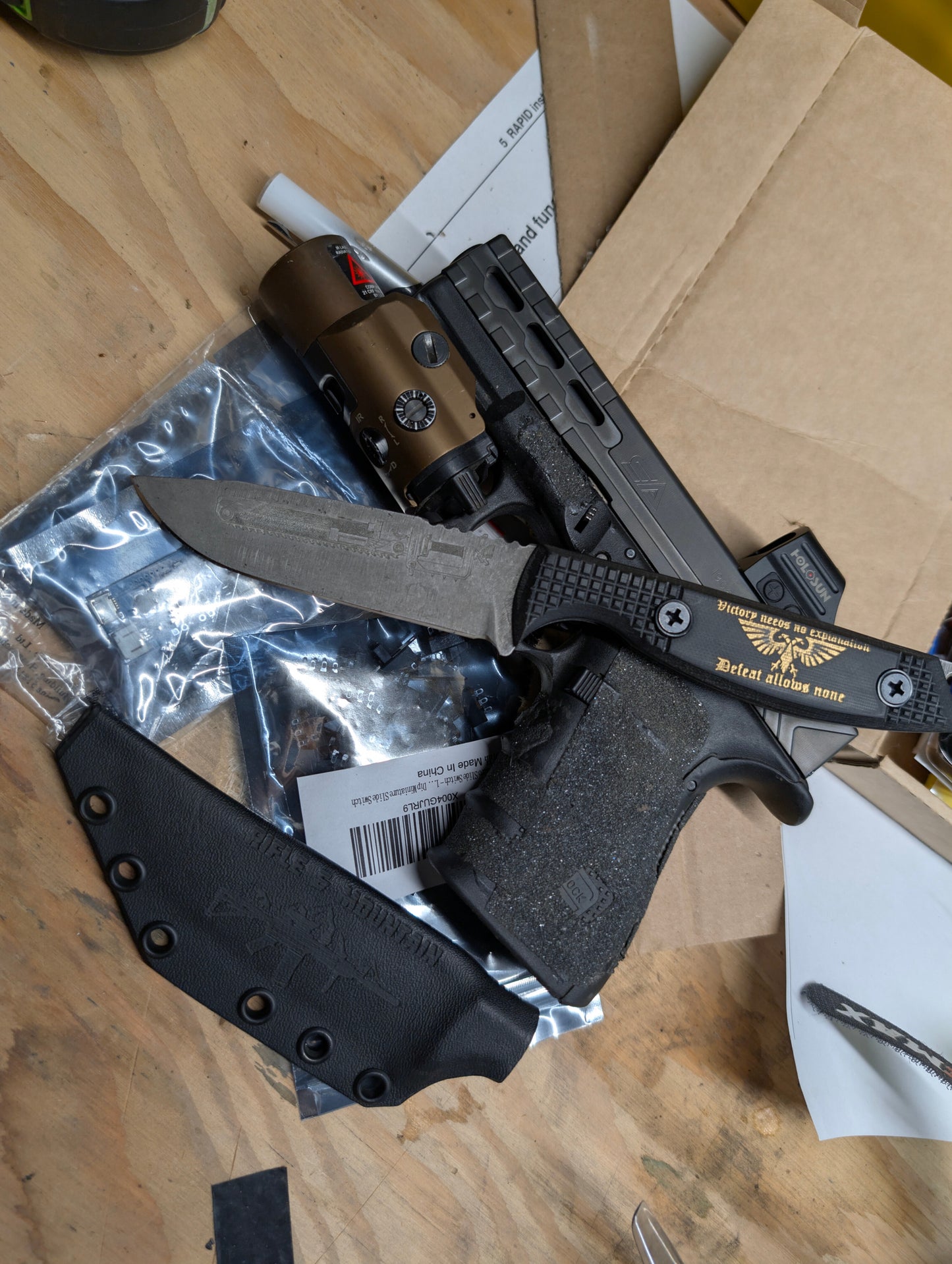Drop point Bushcraft knife