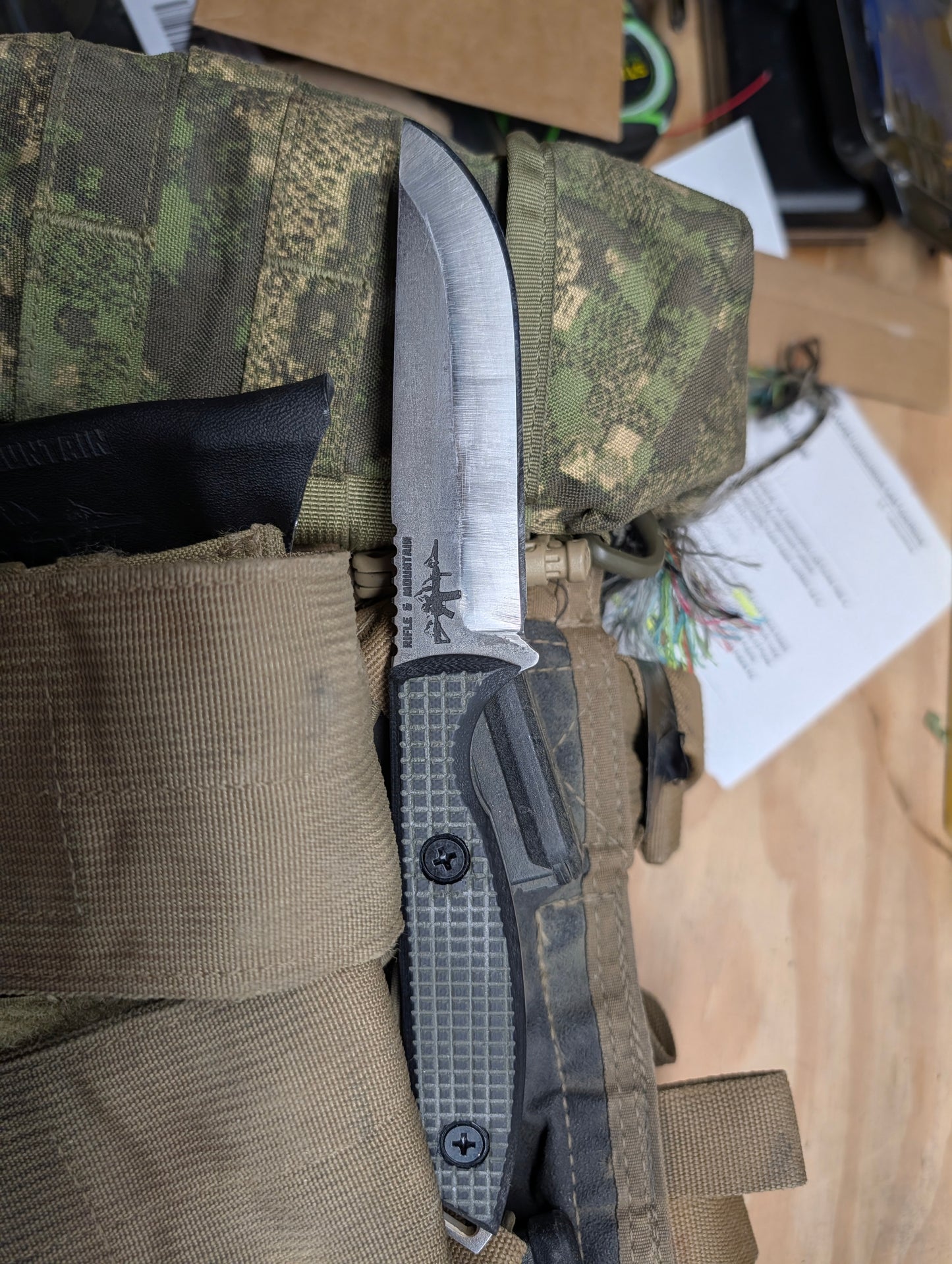 Prototype Bushcraft knife made in usa