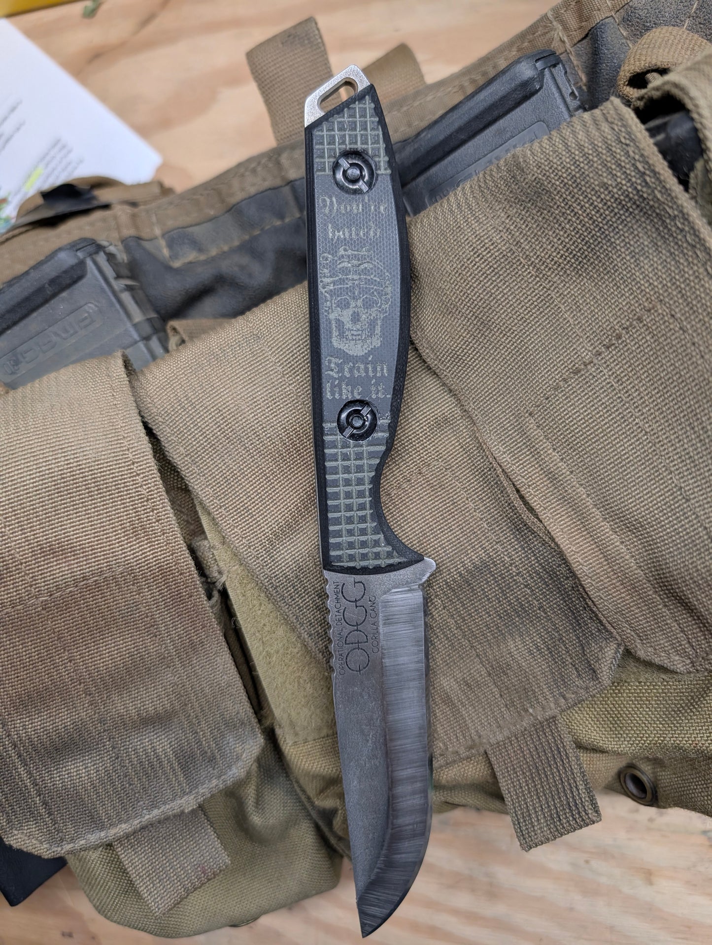 Prototype Bushcraft knife made in usa